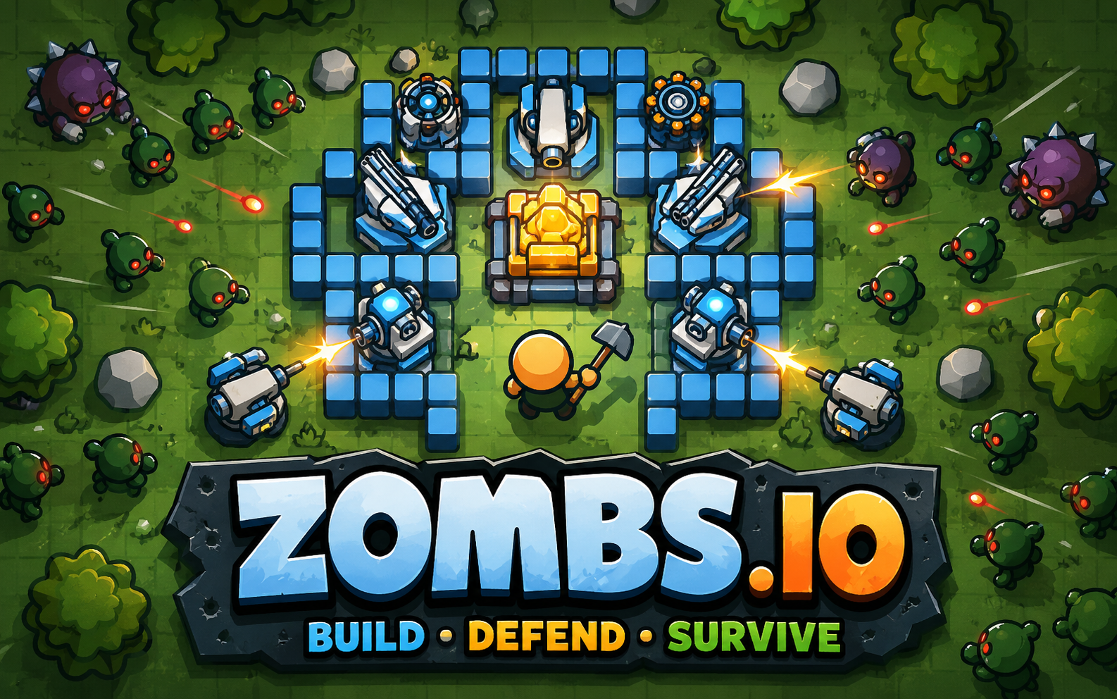 Zombs.io — browser game website preview