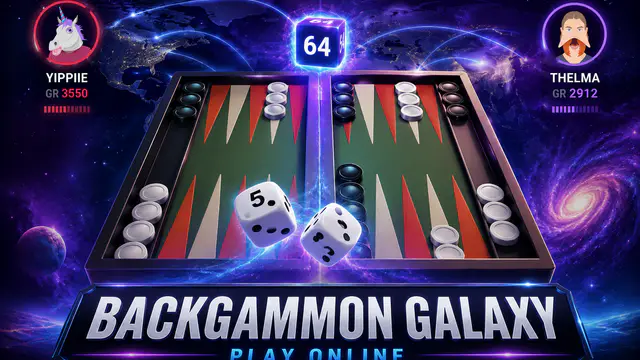 Backgammon Galaxy — browser game website preview
