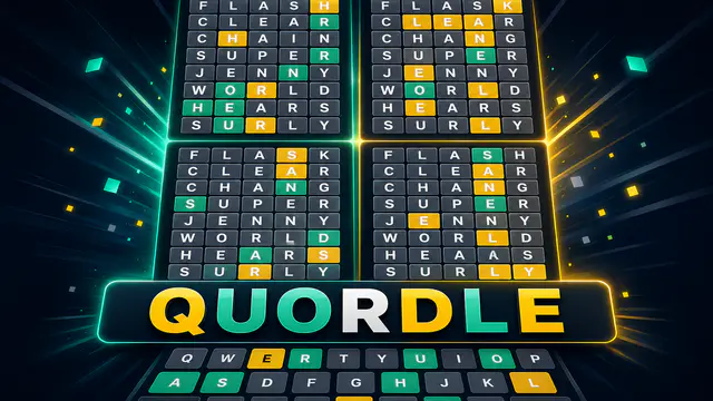 Quordle — browser game website preview