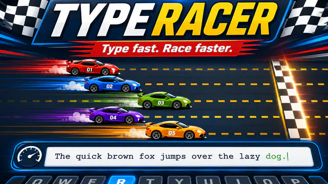 Typeracer — browser game website preview